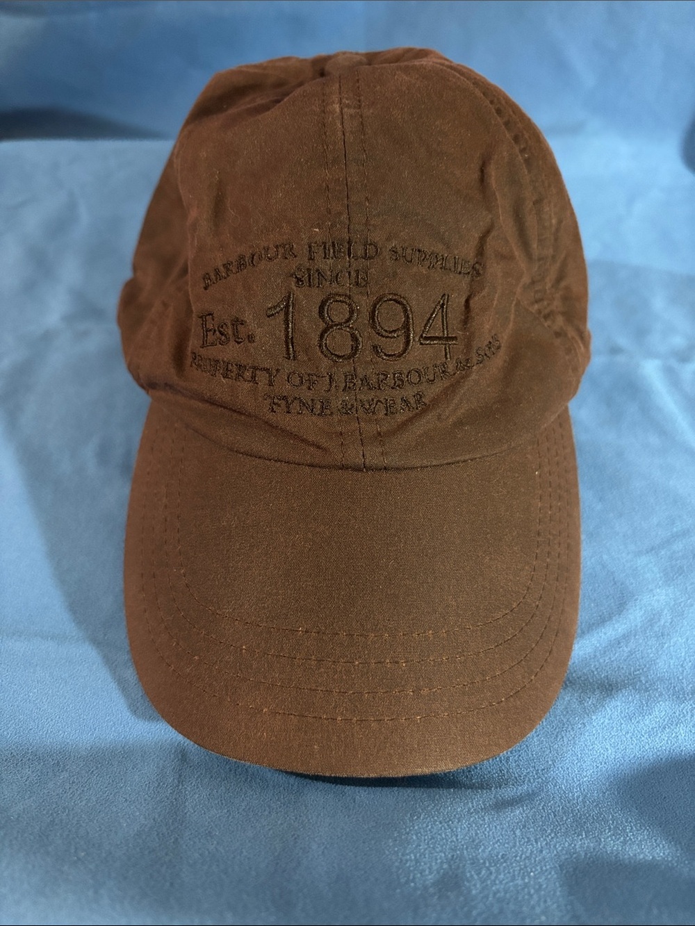 Barbour Brown Cotton 'Est. 1894' Men’s Baseball Cap